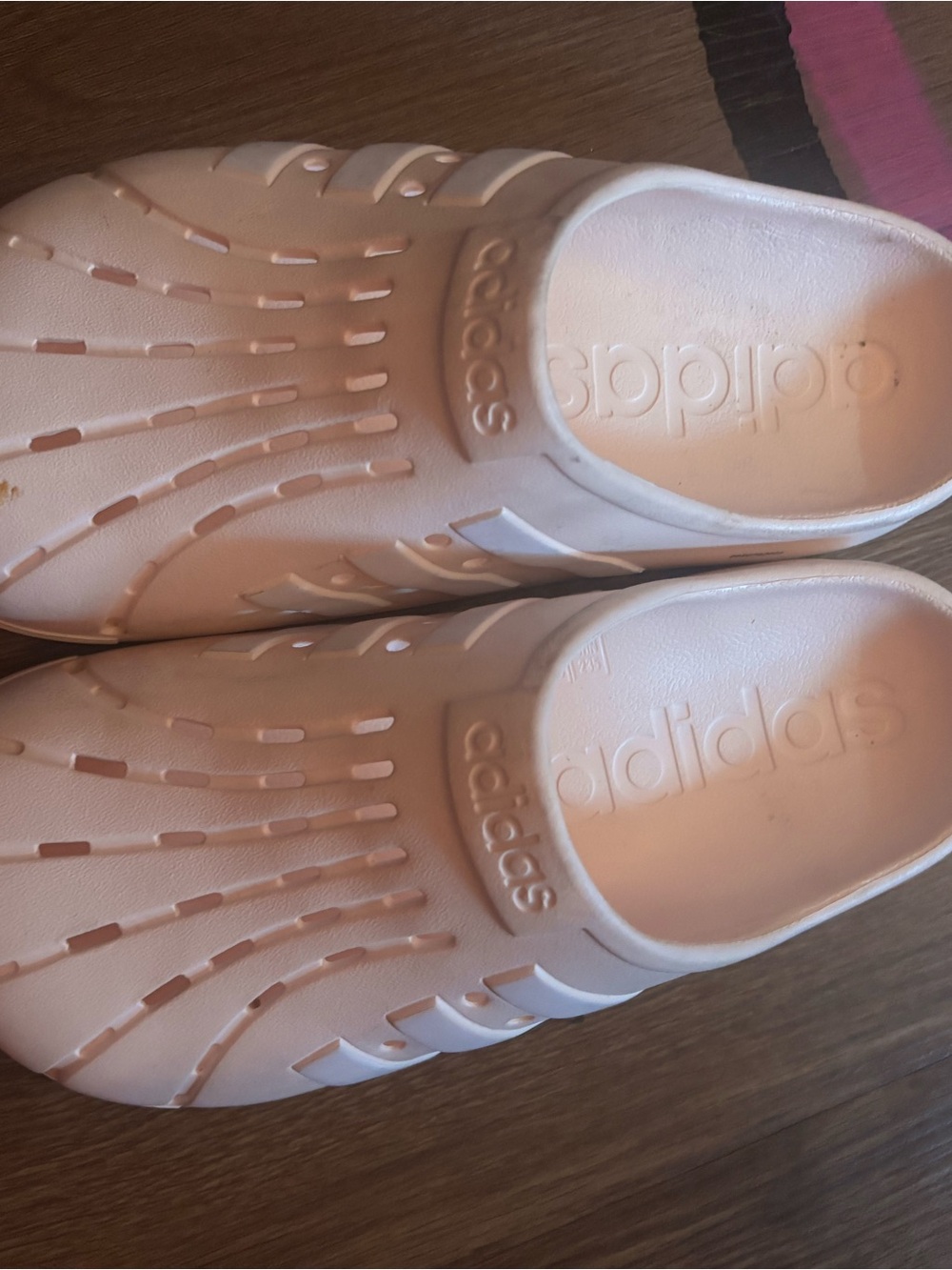 adidas Pink Slip-On Foam Clogs